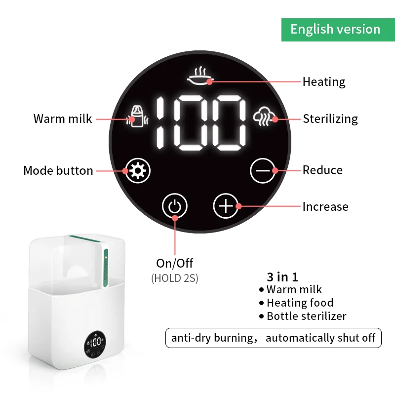 Bottle Warmer & Sterilizer 0803 product detail - Bottle Care | Wancheng Baby Bottle Warmer & Sterilizer 0803 bottle care product detail image for OEM/ODM suppliers