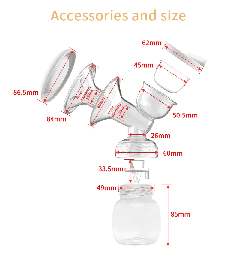Double Motor Electric Breast Pump 0905 electric breast pumps product detail image for OEM/ODM suppliers