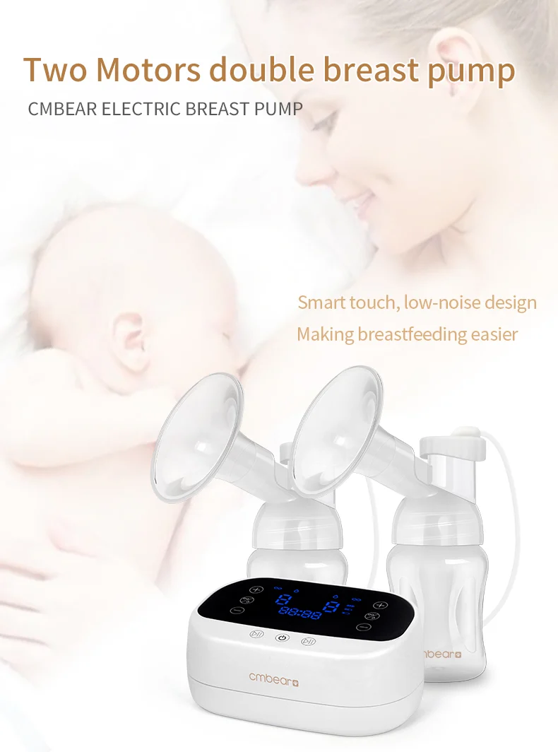 Double Motor Electric Breast Pump 0915 electric breast pumps product detail image for OEM/ODM suppliers