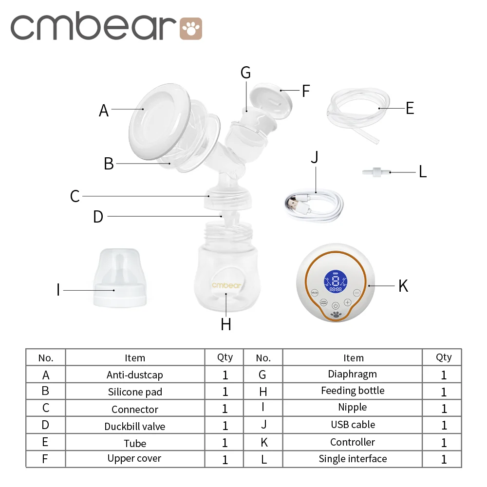 Electric Breast Pump 0611 electric breast pumps product detail image for OEM/ODM suppliers