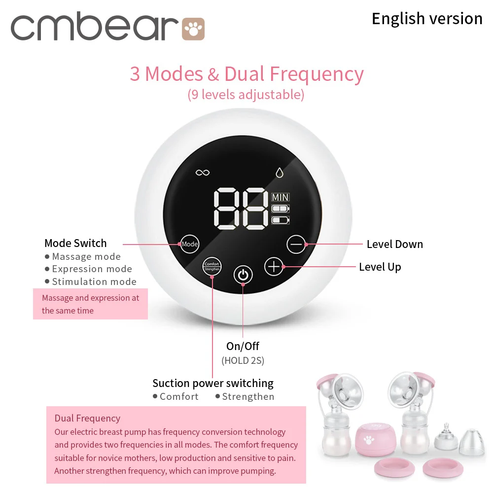 Electric Breast Pump 0618/0628 electric breast pumps product detail image for OEM/ODM suppliers