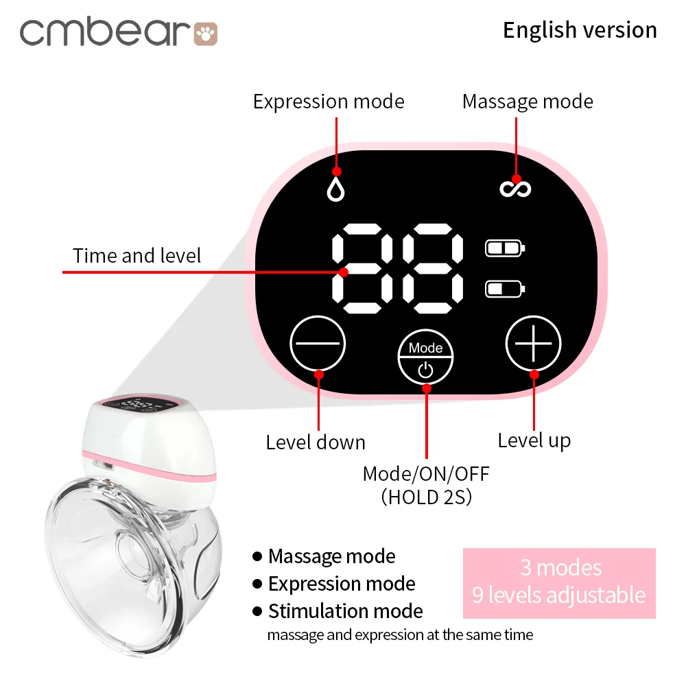 Wearable Electric Breast Pump 0211 product detail - Wearable Breast Pumps | Wancheng Baby Wearable Electric Breast Pump 0211 wearable breast pumps product detail image for OEM/ODM suppliers